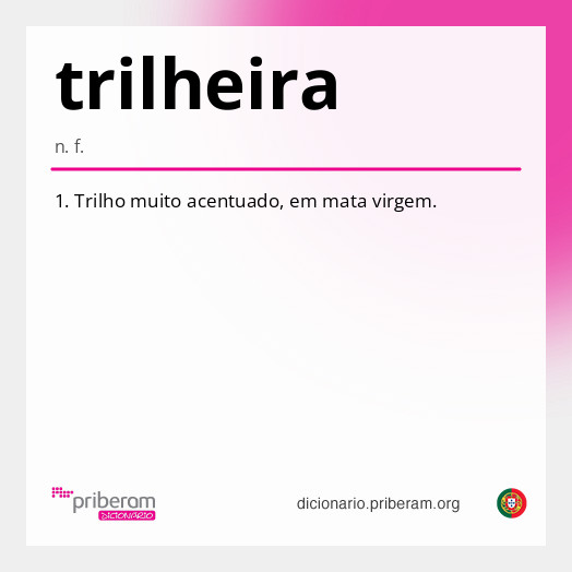 Significado de trilheira