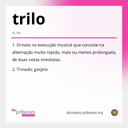 Significado de trilo