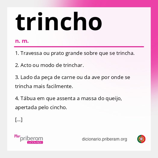 Significado de trincho