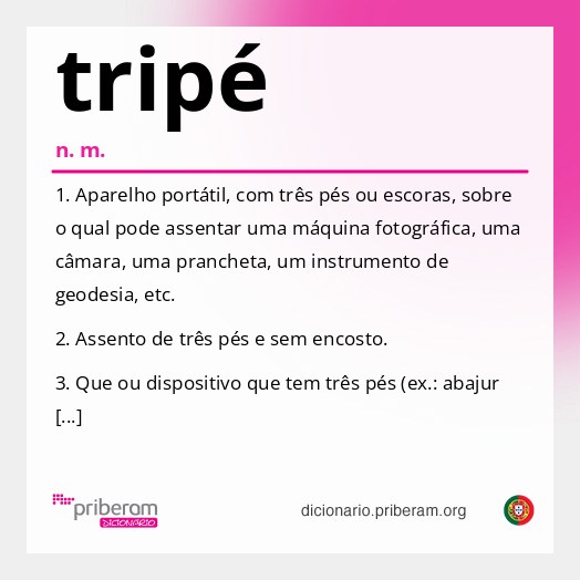 Significado de tripé