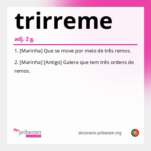 Significado de trirreme
