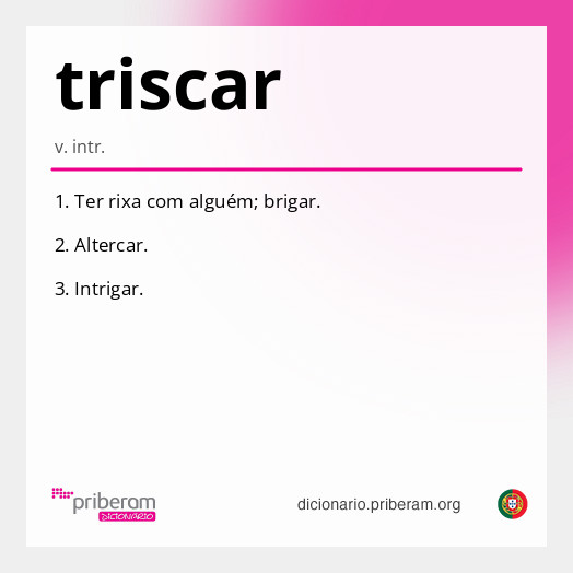 Significado de triscar