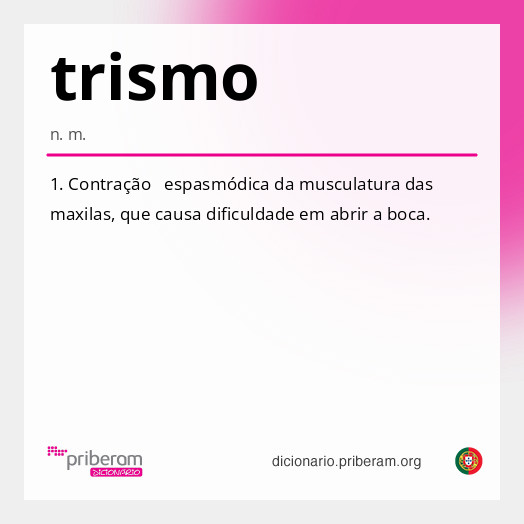 Significado de trismo