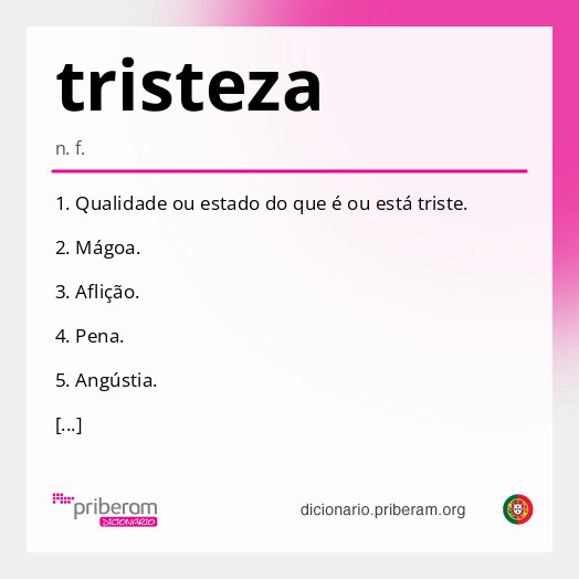 Significado de tristeza