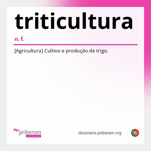 Significado de triticultura