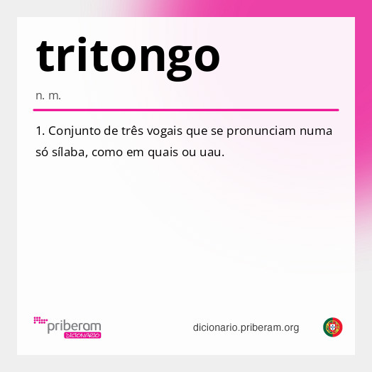 Significado de tritongo