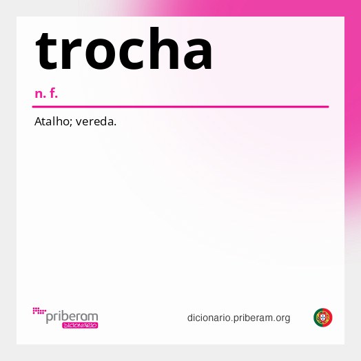 Significado de trocha