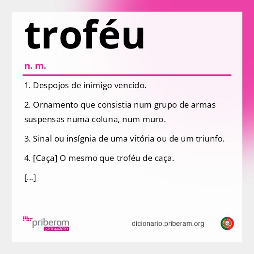 Significado de troféu