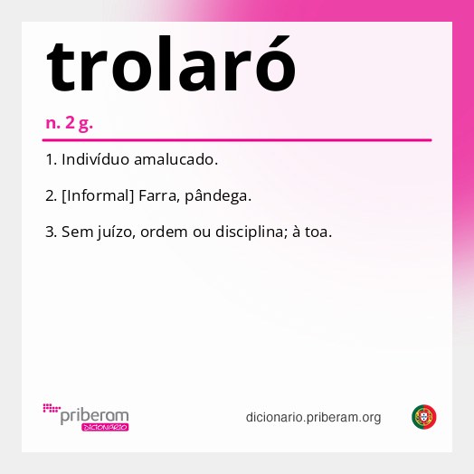 Significado de trolaró