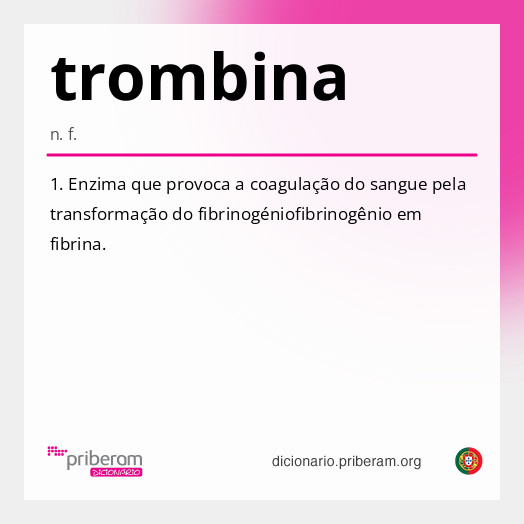 Significado de trombina