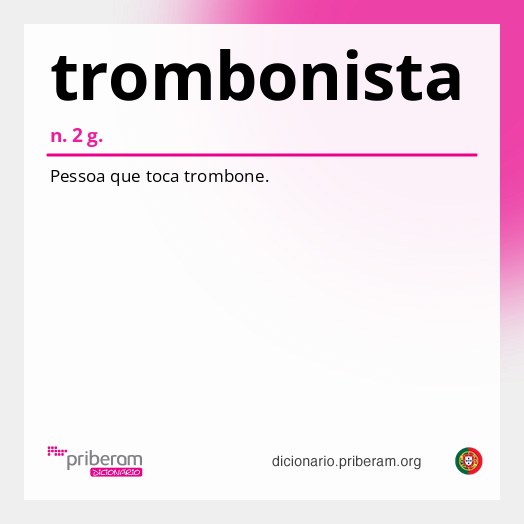 Significado de trombonista