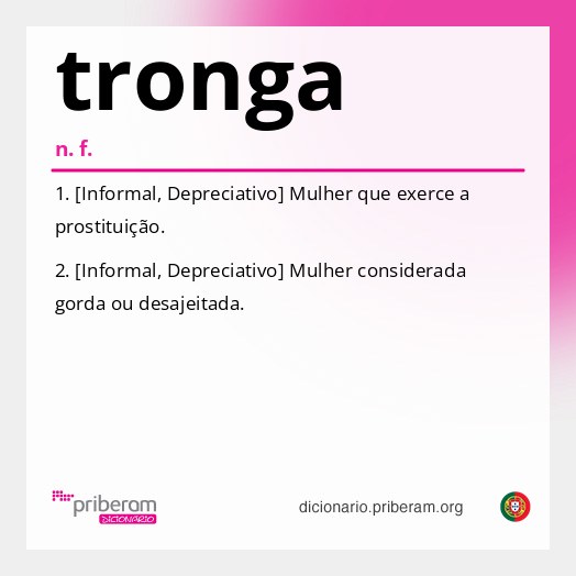Significado de tronga