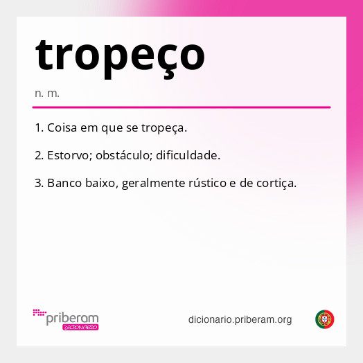 Significado de tropeço