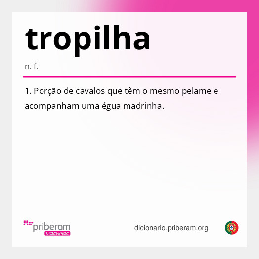 Significado de tropilha