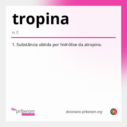 Significado de tropina