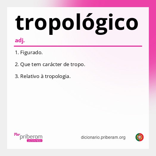 Significado de tropológico