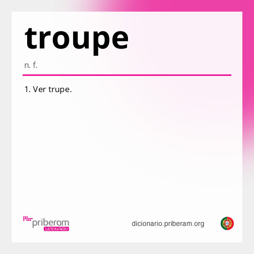 Significado de troupe