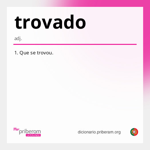 Significado de trovado