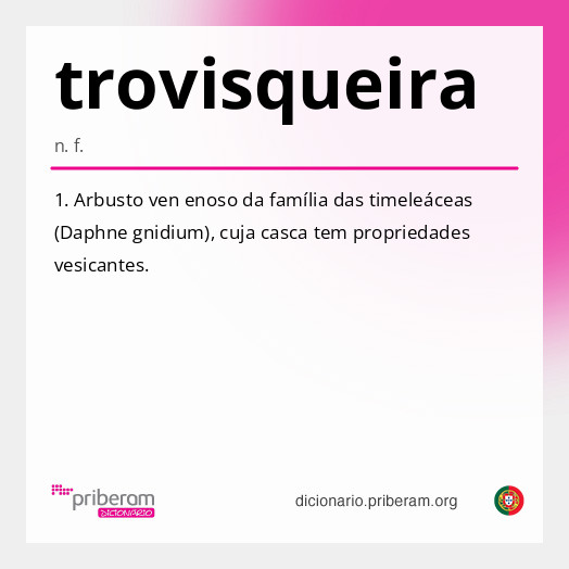 Significado de trovisqueira