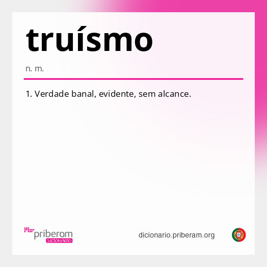 Significado de truísmo