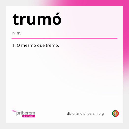 Significado de trumó