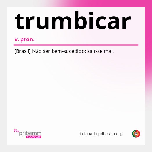 Significado de trumbicar