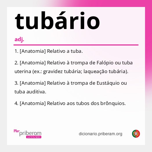 Significado de tubário