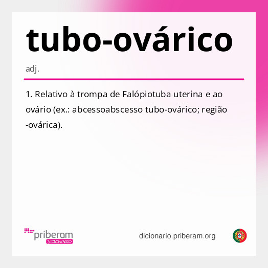 Significado de tubo-ovárico