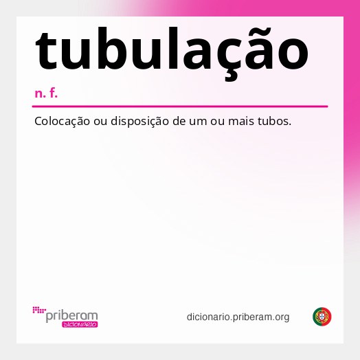 Significado de tubulação