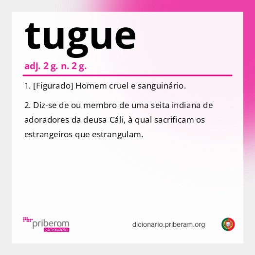 Significado de tugue