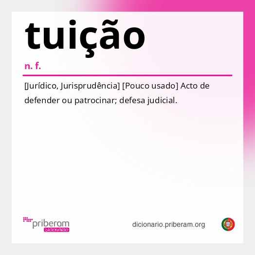 Significado de tuição