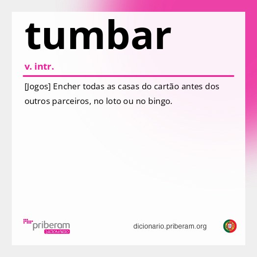 Significado de tumbar