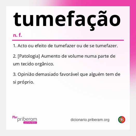 Significado de tumefação