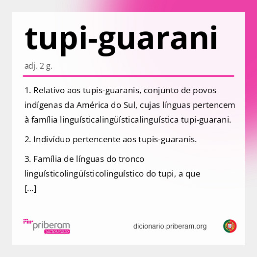 Significado de tupi-guarani