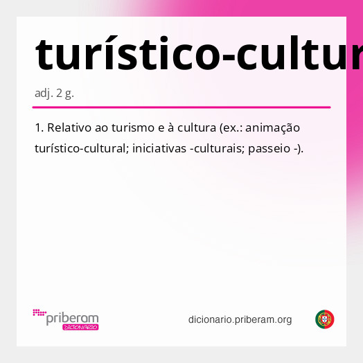 Significado de turístico-cultural