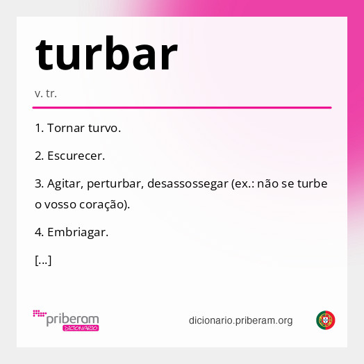 Significado de turbar