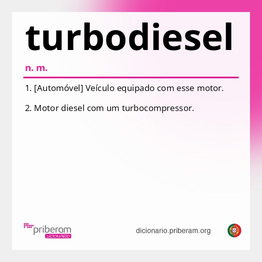 Significado de turbodiesel