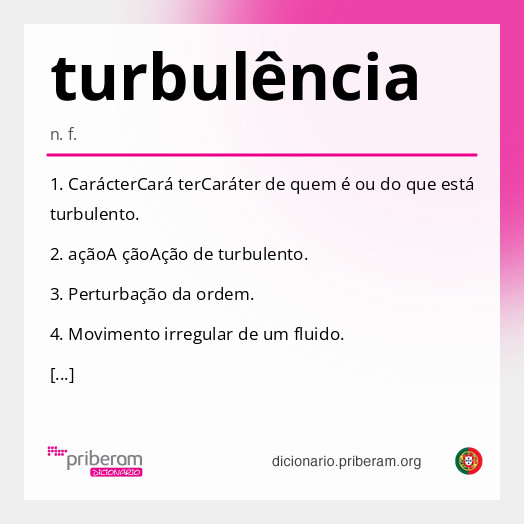 Significado de turbulência