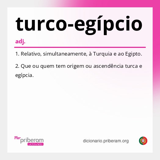 Significado de turco-egípcio
