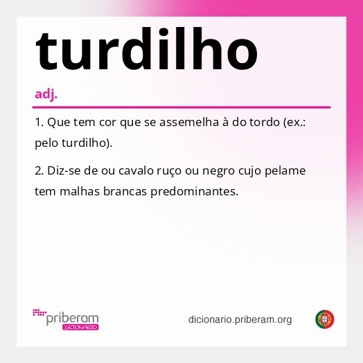 Significado de turdilho
