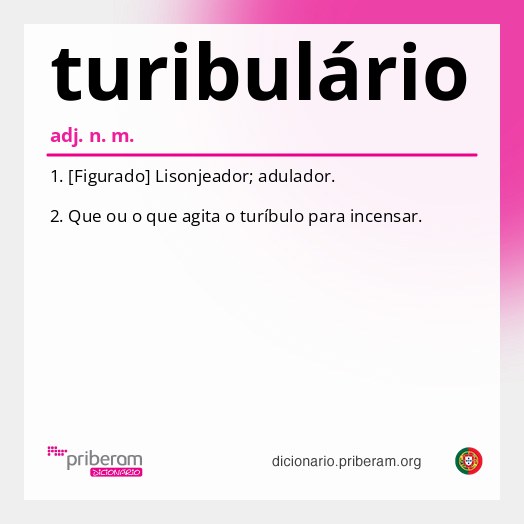 Significado de turibulário