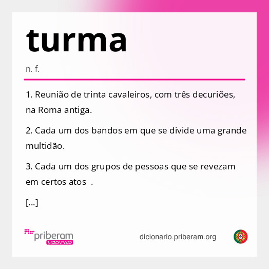 Significado de turma