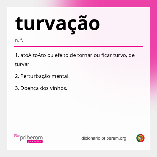 Significado de turvação