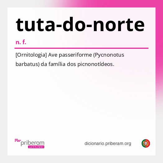 Significado de tuta-do-norte
