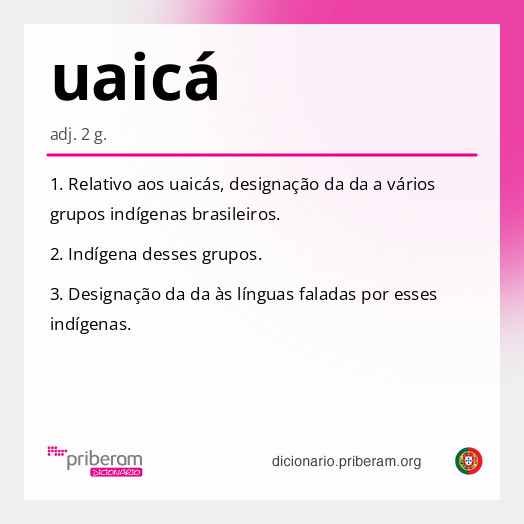 Significado de uaicá
