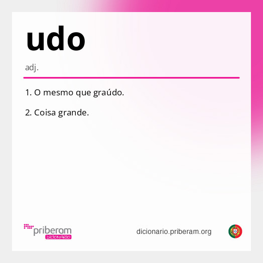 Significado de udo