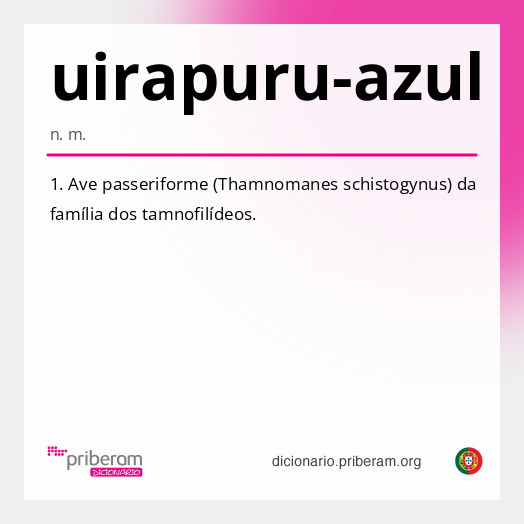 Significado de uirapuru-azul