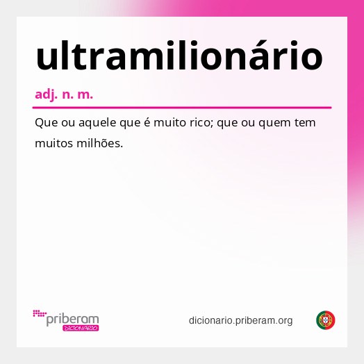 Significado de ultramilionário