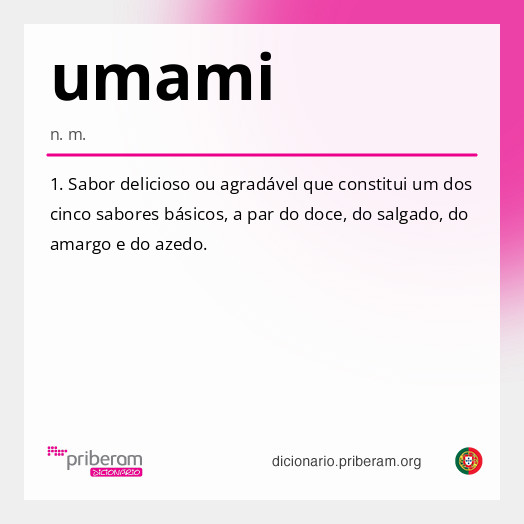 Significado de umami