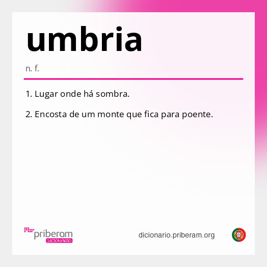 Significado de umbria